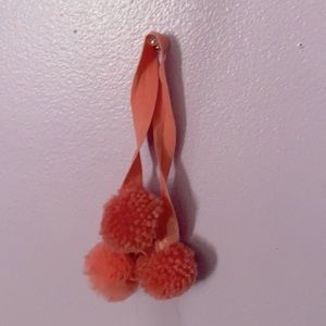 Pink stretchy Pom Pom headband